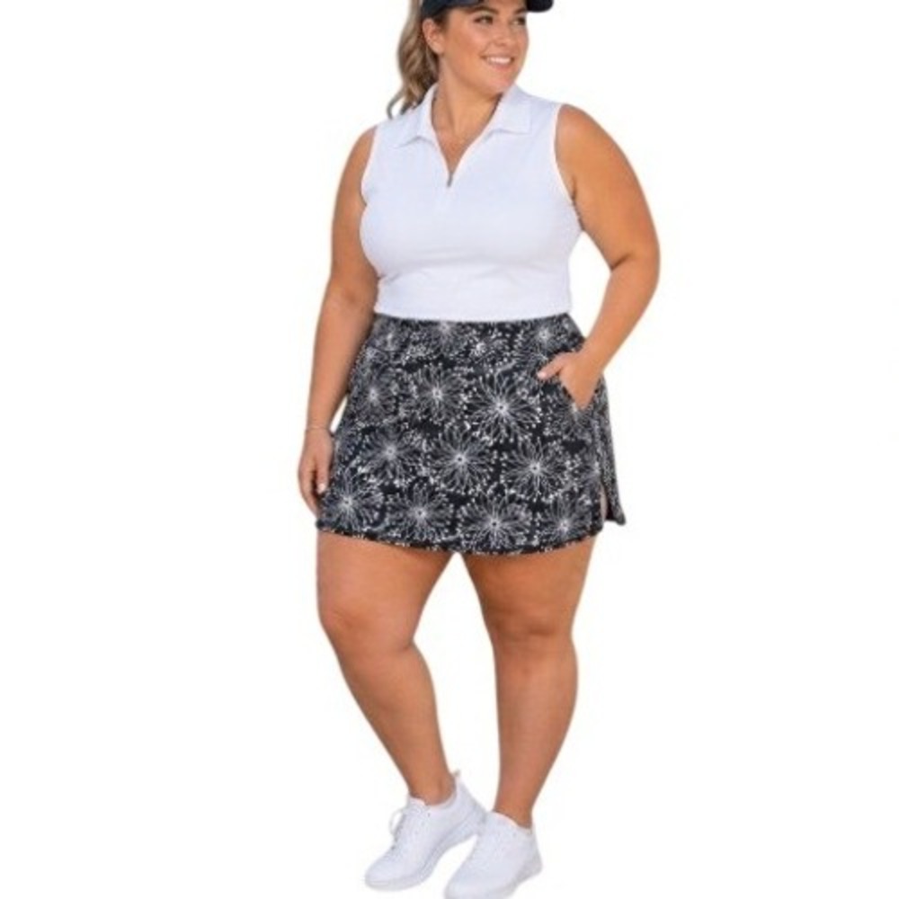 Golfcore Tennis Athleisure Skort Floral Pattern Women's XXL Tranquility